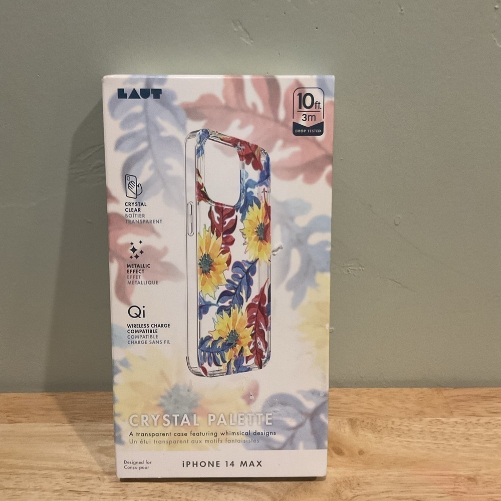 LAIUT IPhone 14 MAX phone case. Transparent case + whimsical design. Brand new!